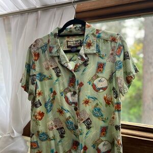 Vintage Havana Button Down Shirt